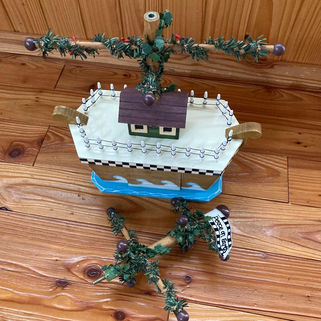 【希少】ノアの方舟　動物　クリスマス飾り　置物　テーブルピース