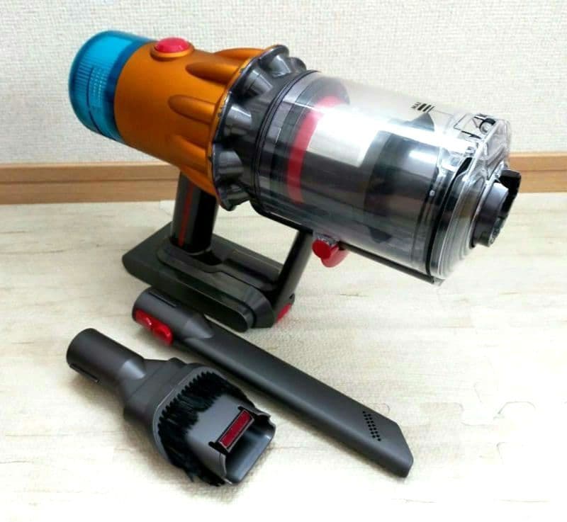 ダイソン V12 (SV20) メインボディ 動作確認済【分解洗浄】ブラシノズル