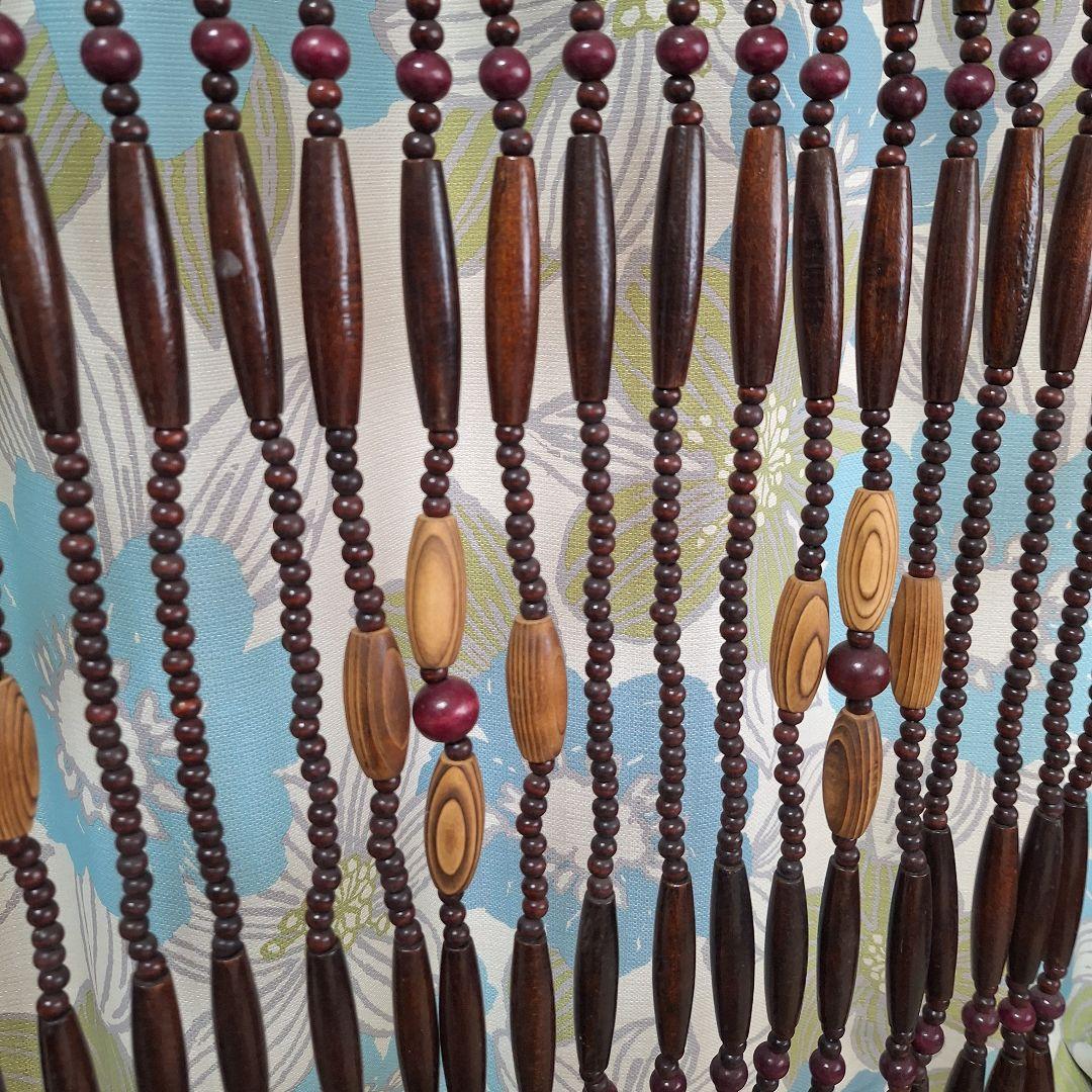 ヴィンテージ　昭和レトロ　玉のれん　のれん　珠のれん