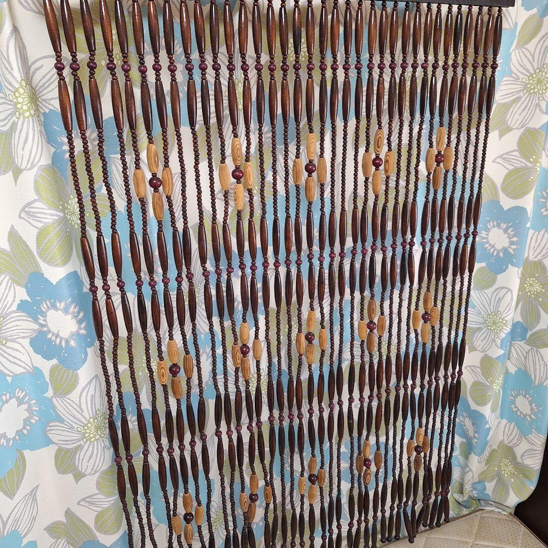 ヴィンテージ　昭和レトロ　玉のれん　のれん　珠のれん