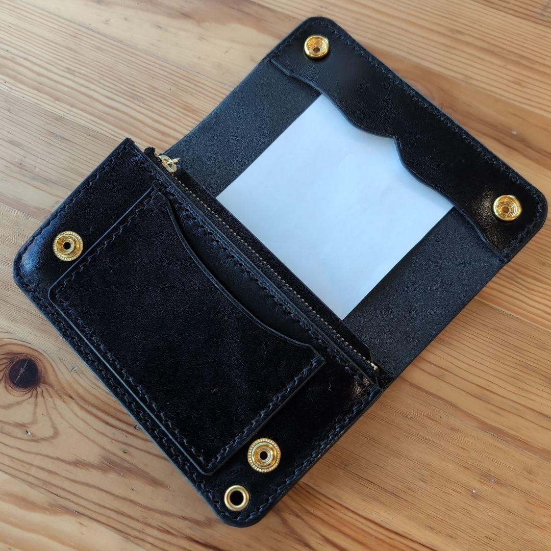 ミドルトラッカーウォレット　栃木レザー　ハンドメイド