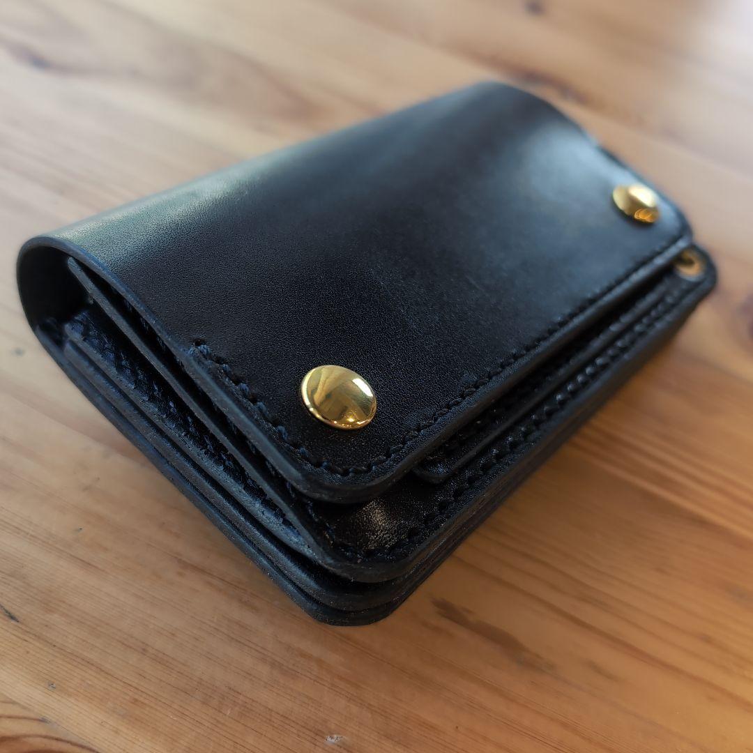 ミドルトラッカーウォレット　栃木レザー　ハンドメイド