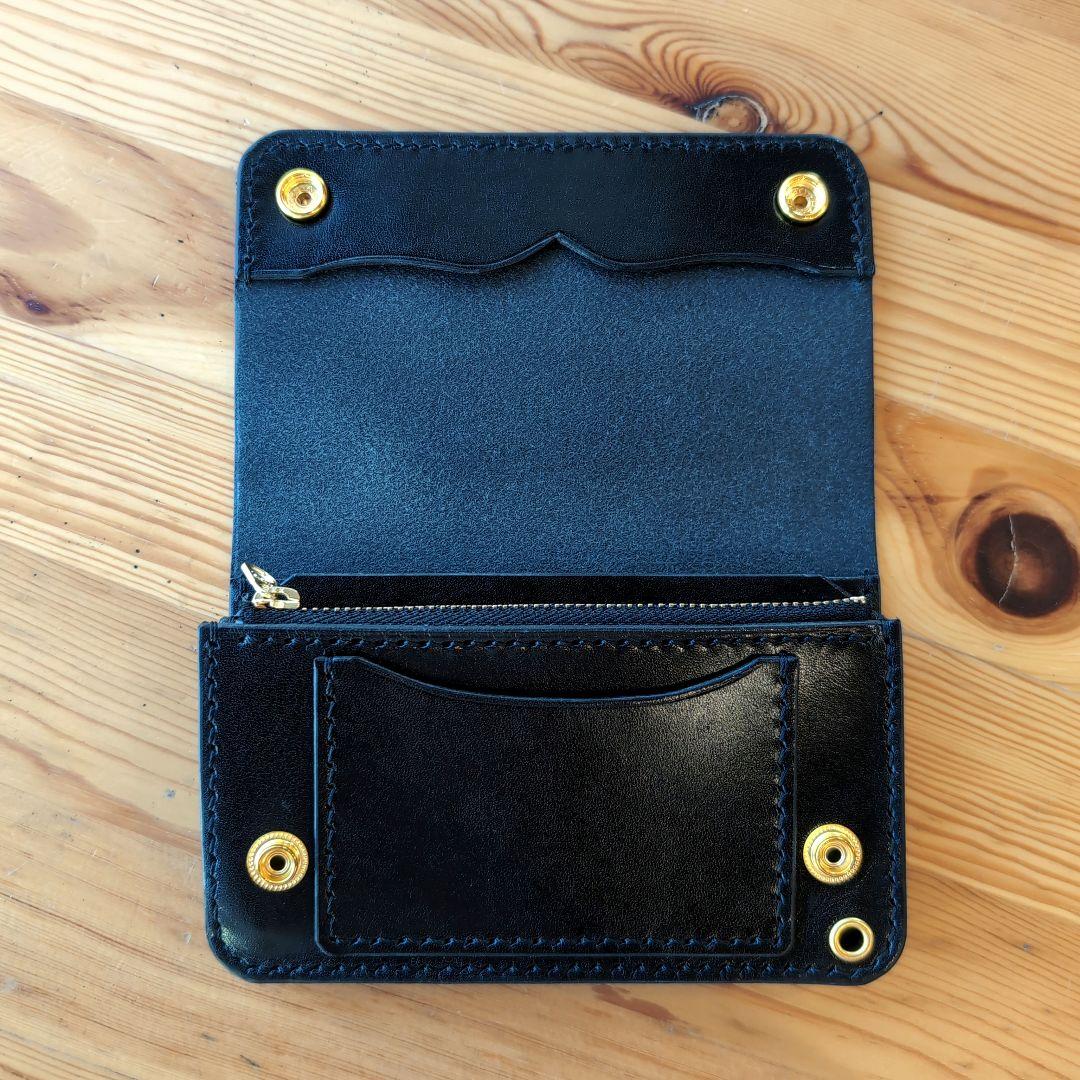 ミドルトラッカーウォレット　栃木レザー　ハンドメイド