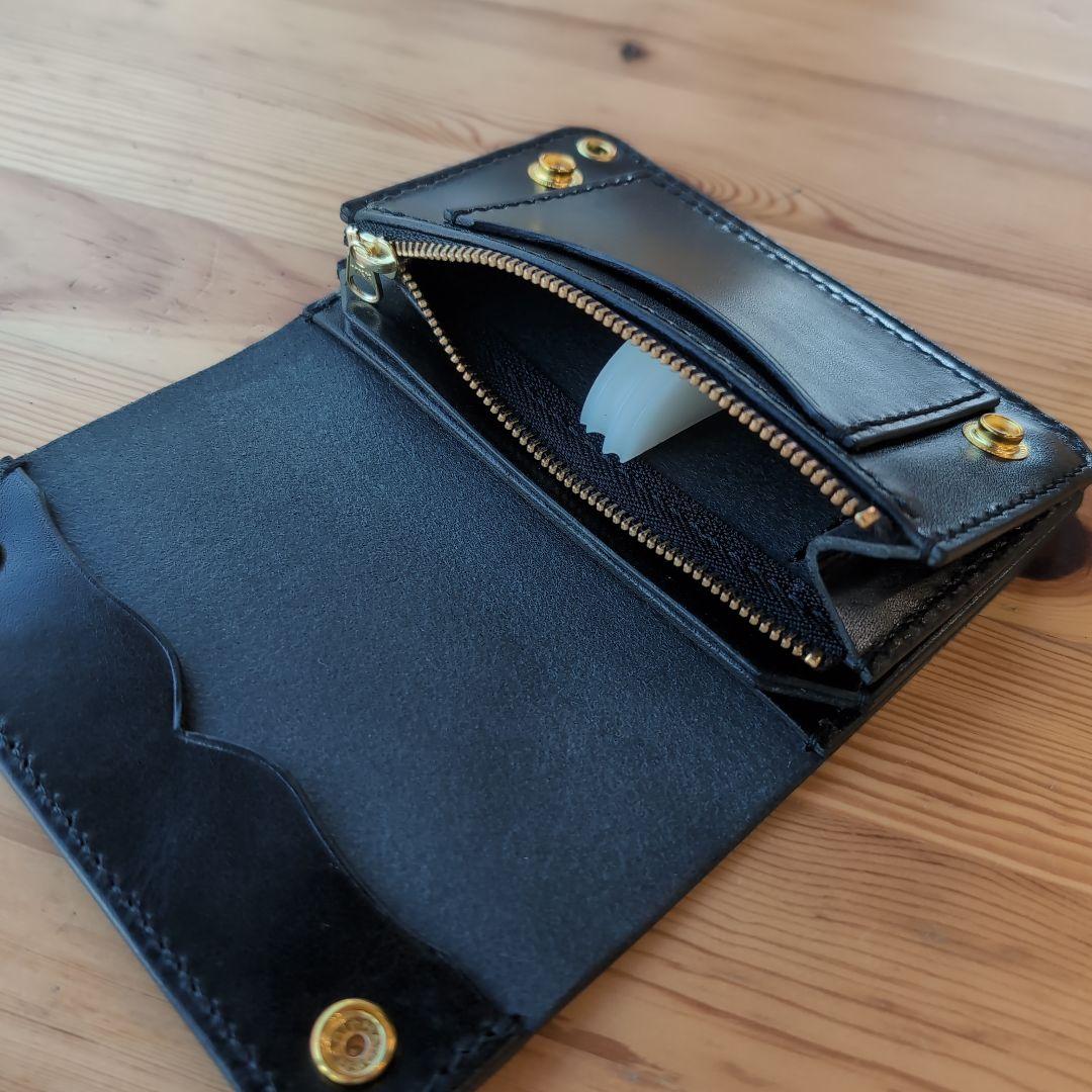 ミドルトラッカーウォレット　栃木レザー　ハンドメイド