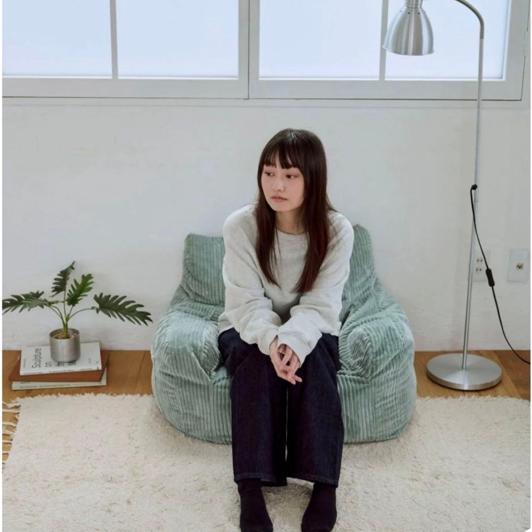 LOOSY1人掛けビーズソファミニ　ミント