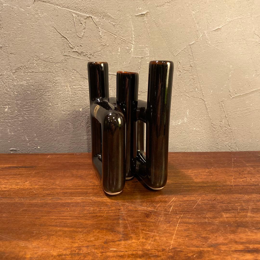 東洋 秘色 ミッドセンチュリーデザイン フラワーベース 生花 オブジェ