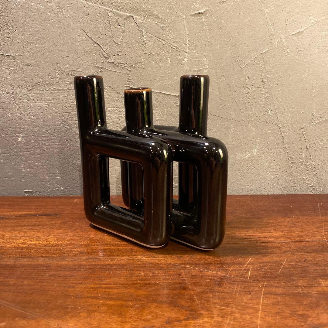 東洋 秘色 ミッドセンチュリーデザイン フラワーベース 生花 オブジェ