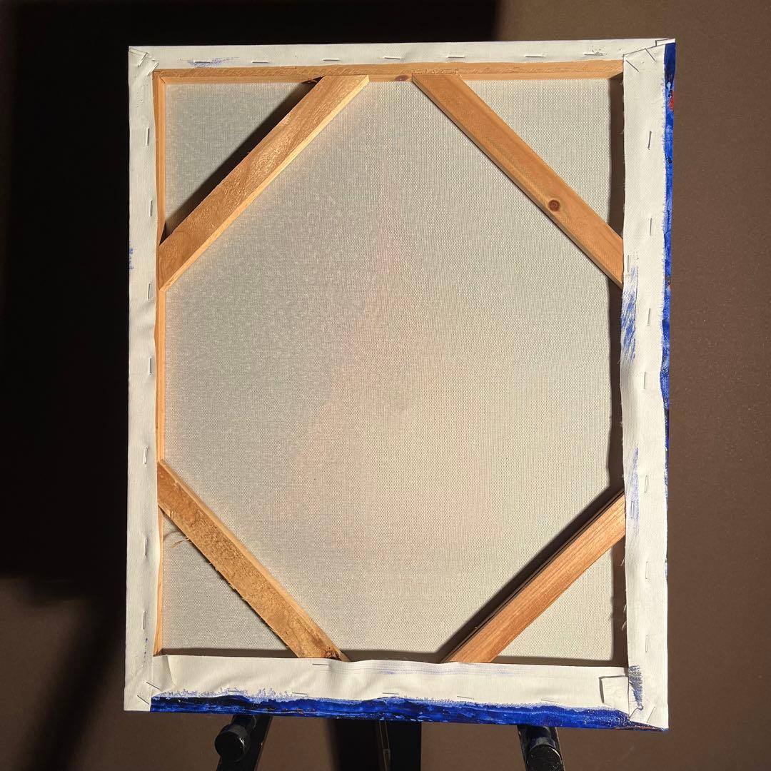 手書き油絵 パリの風景 エッフェル塔 インテリア 絵画 油彩画