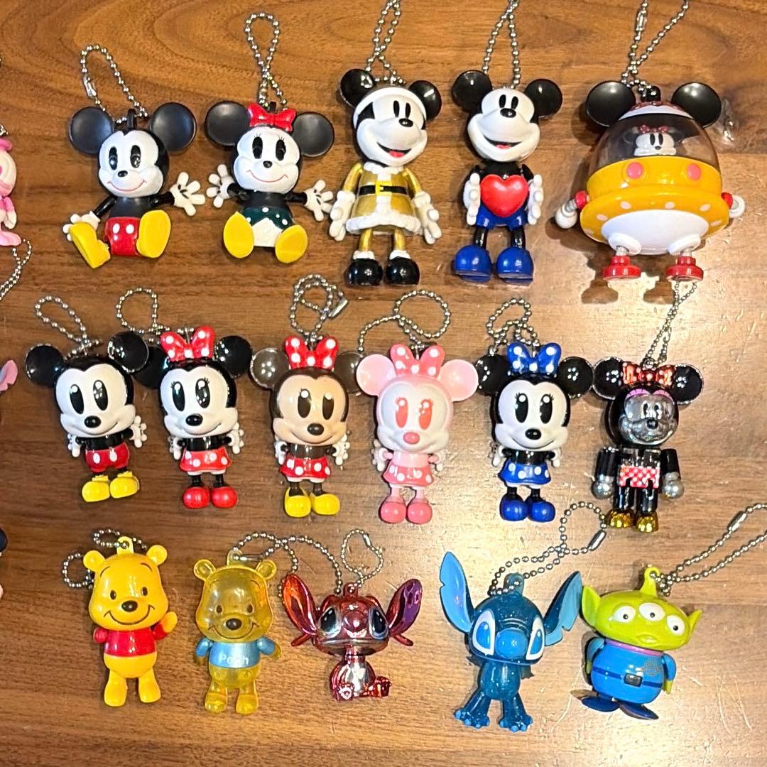 ディズニー ミッキー ミニー スティッチ プーさん キーホルダー 平成レトロ