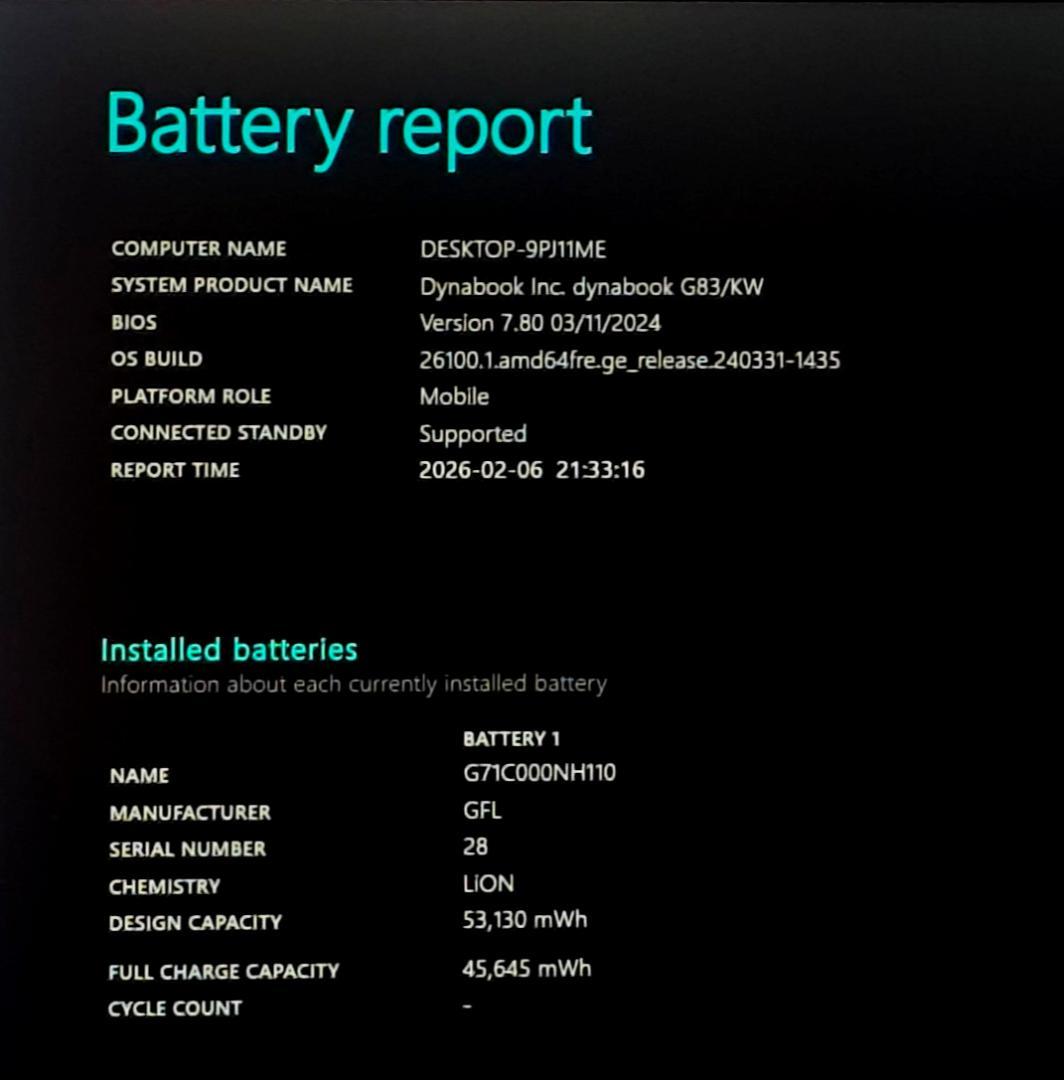 【整備済】新品液晶dynabook G83/KW 16/512GB 第12世代⑭