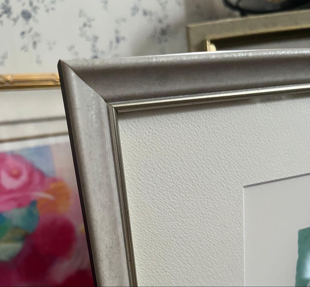 新品額入り　限定65枚　大きめ　ジニー・キム　版画　直筆サイン　NO. 証明書有