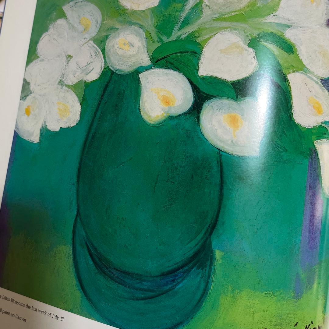 新品額入り　限定65枚　大きめ　ジニー・キム　版画　直筆サイン　NO. 証明書有