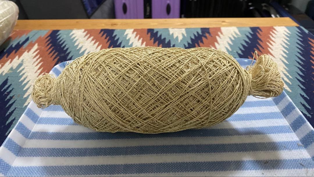 KUZU-87 葛糸*321g　くず糸　撚り糸　手編み・手織り用糸　くずのつる