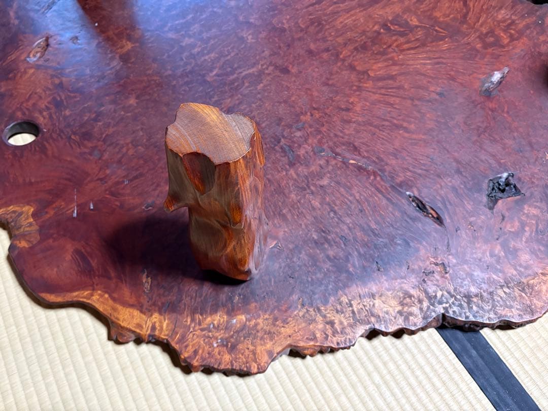 花梨(カリン) 天然木　一枚板　座卓　約160cm×約130cm