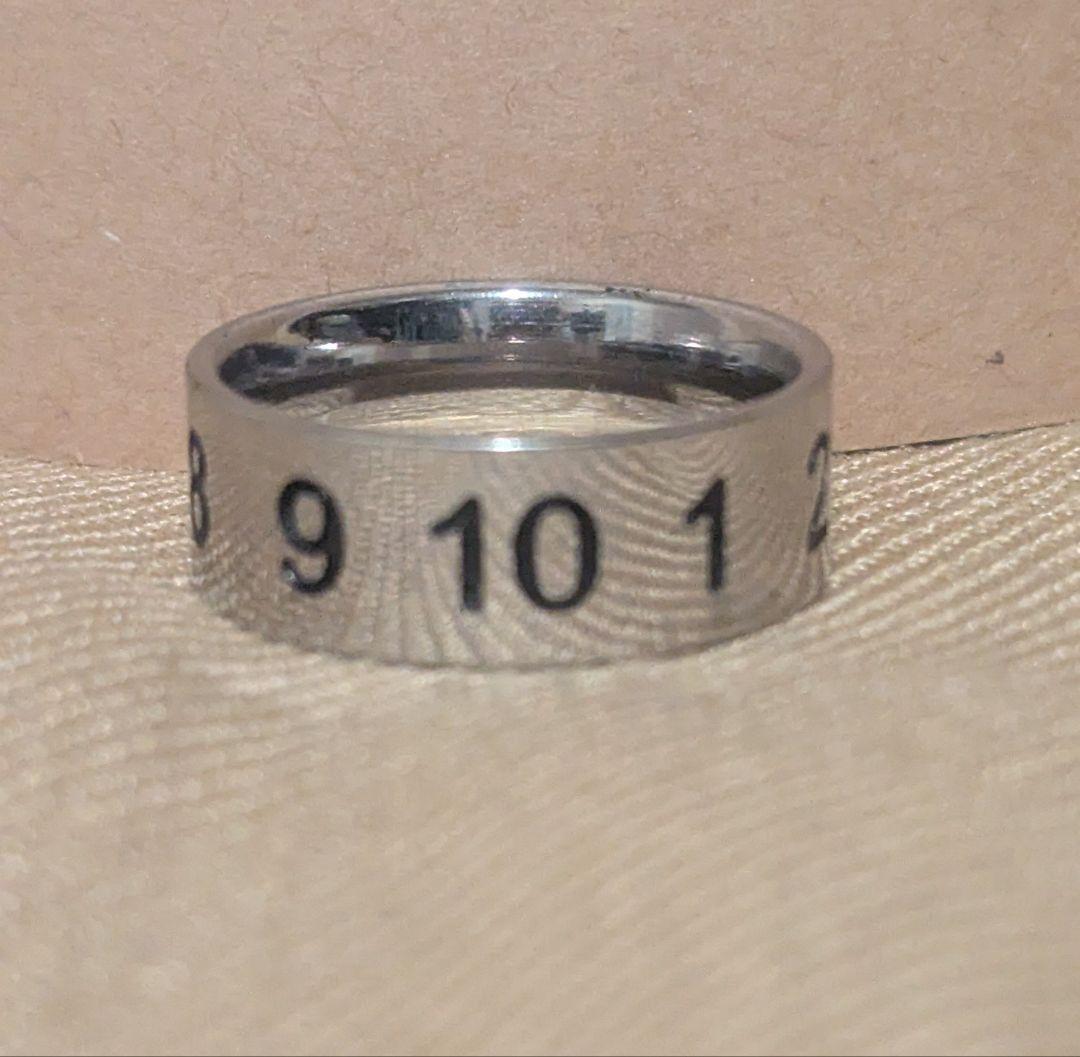 シルバーポリッシュ仕上げのリング 新品未使用 サイズ9号