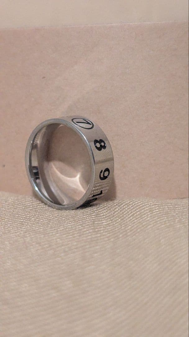 シルバーポリッシュ仕上げのリング 新品未使用 サイズ9号