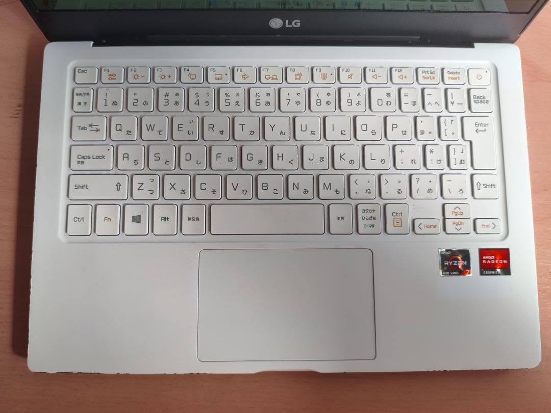 【ジャンク】LG UltraPC Ryzen7 4700U 16GB