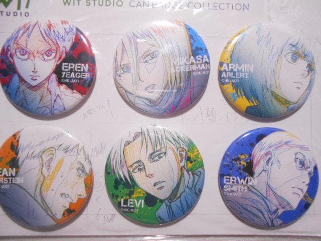 進撃の巨人 WIT STUDIO 缶バッジ コレクション