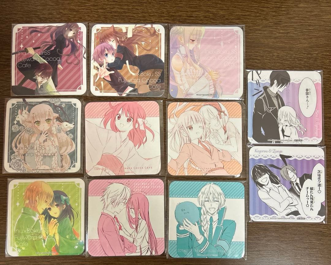 1️⃣ いぬぼくカフェ　コースター　セミコンプ　46枚