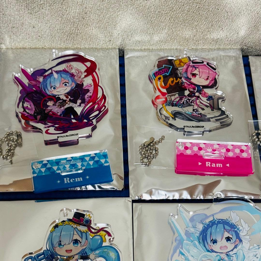 リゼロ レム ラム アクリルスタンドキーホルダー セット Neon City ょ