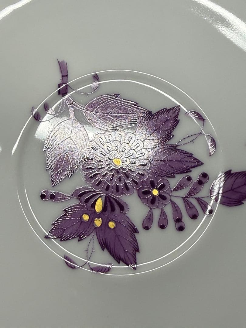 ヘレンド　未使用品　HEREND アポニー　紫　カップ＆ソーサー　トリオ