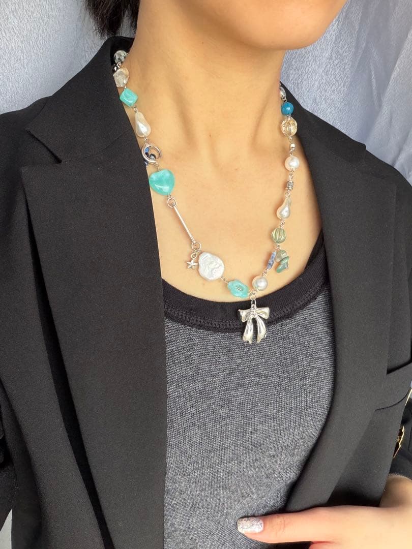No.7　youphoria necklace blue