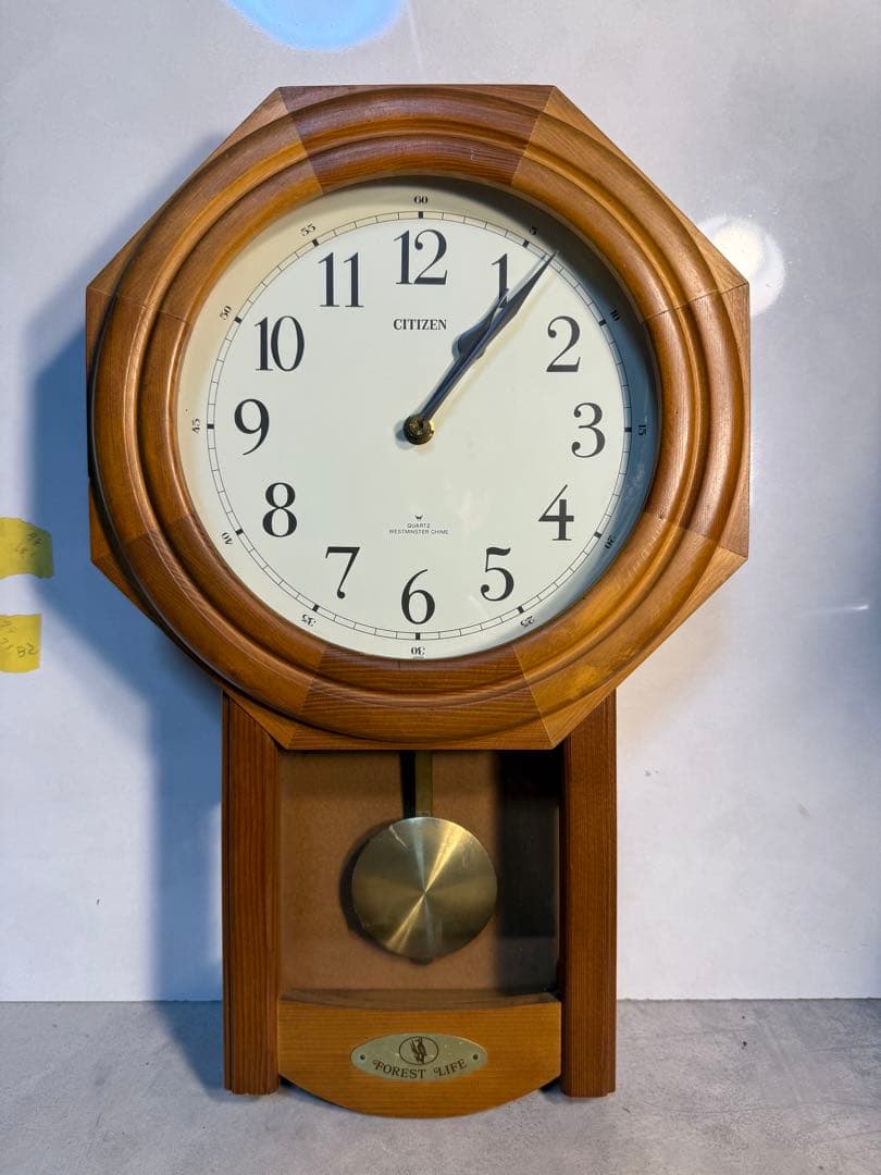 CITIZEN 木製振り子時計 FOREST LIFE チャイム付 動作品