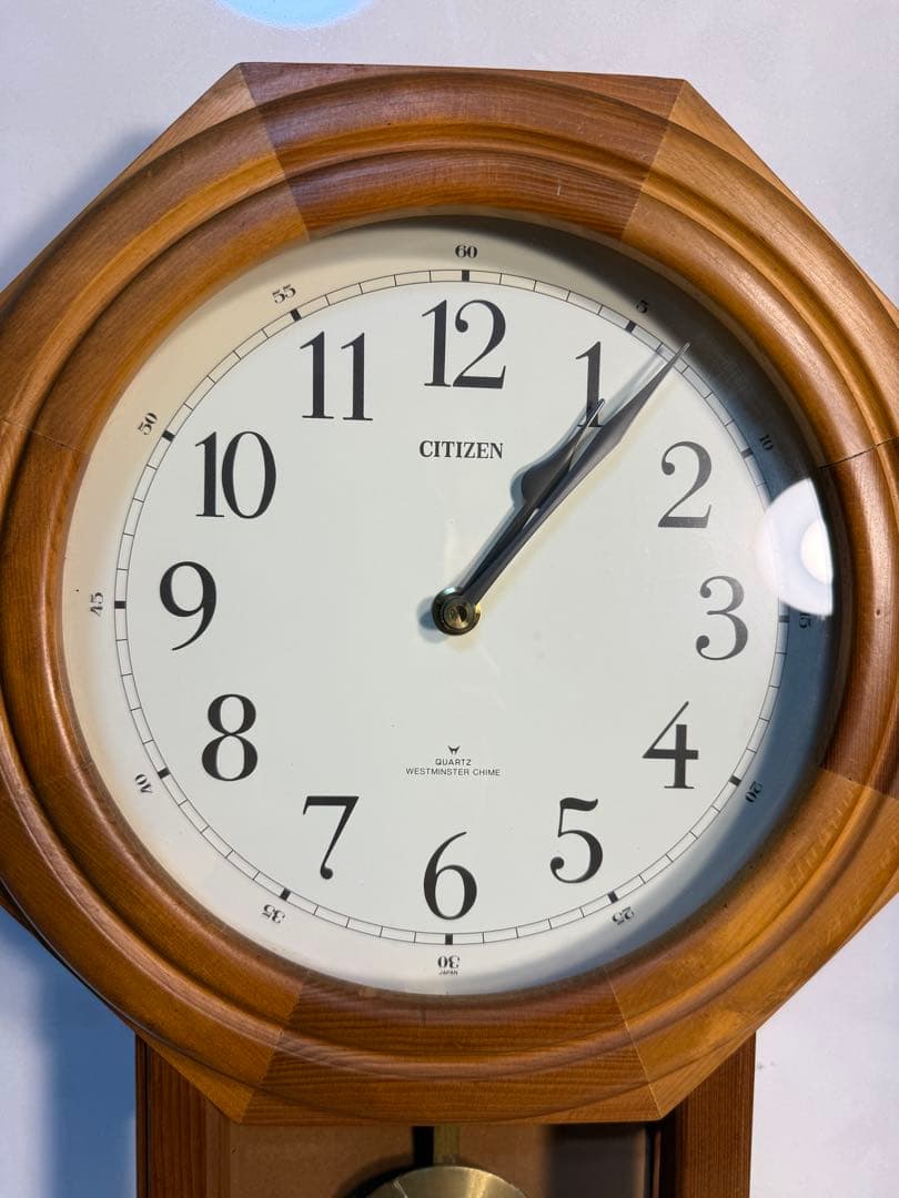 CITIZEN 木製振り子時計 FOREST LIFE チャイム付 動作品