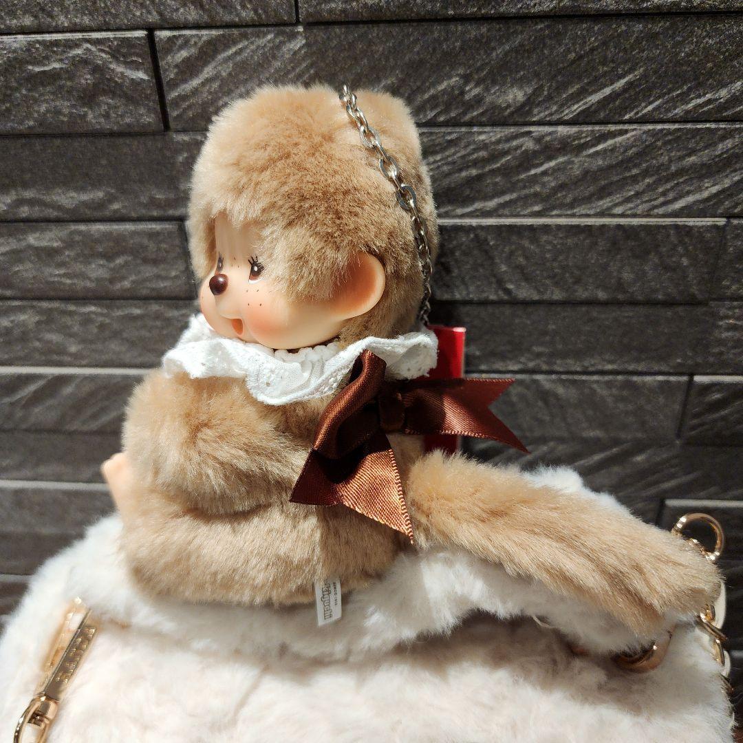 完売品　モンチッチグローブホルダー　バッグチャームキーチェーンスウィートブラウン