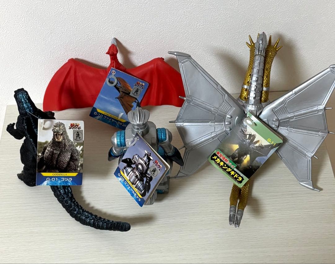 【タグ付き】 ゴジラ ラドン モゲラ メカキングギドラ 4体 1998 バンダイ