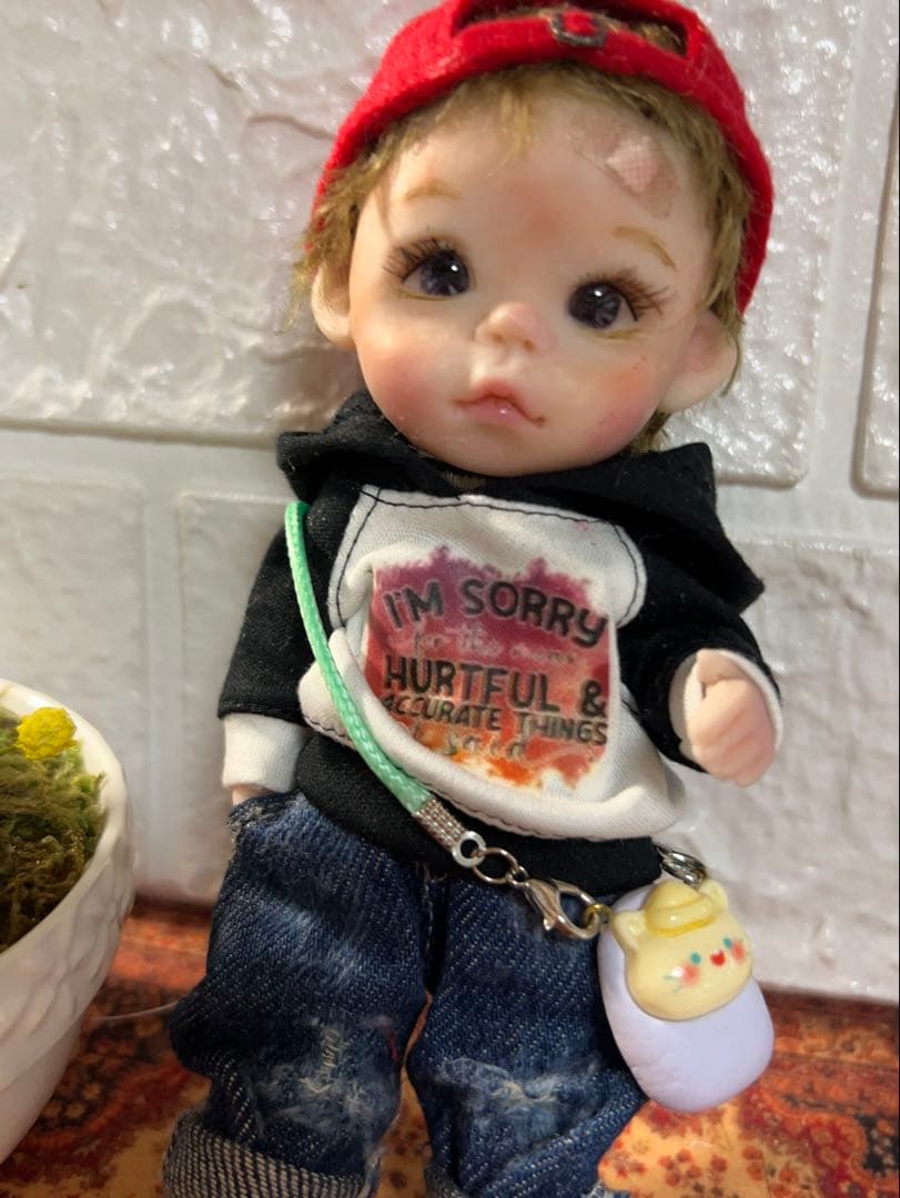 ❤️樹脂粘土ドール男の子　創作人形 オビツ11サイズ　樹脂粘土ベビー